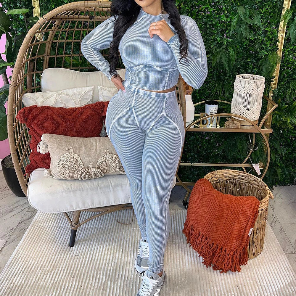Sculpted Denim Set