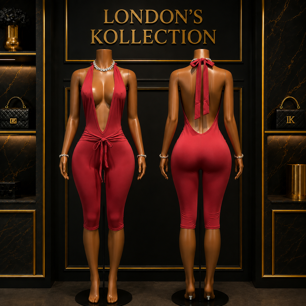 DANGEROUSLY RED JUMPSUIT