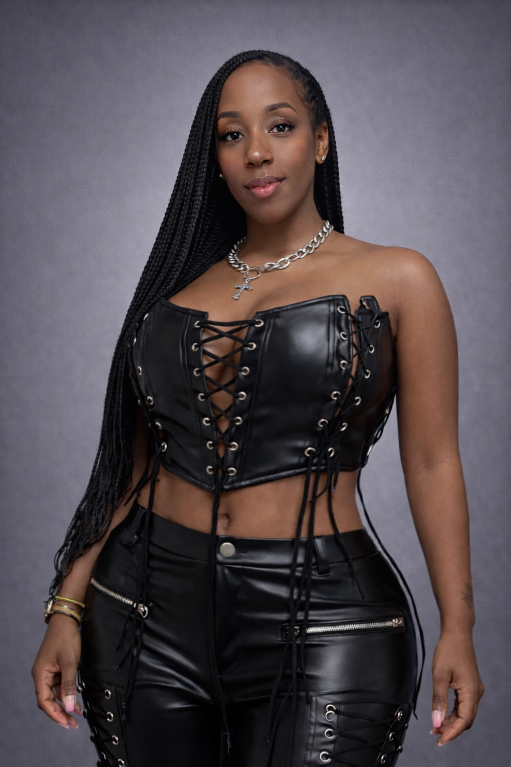 Midnight Rebel Capri Set