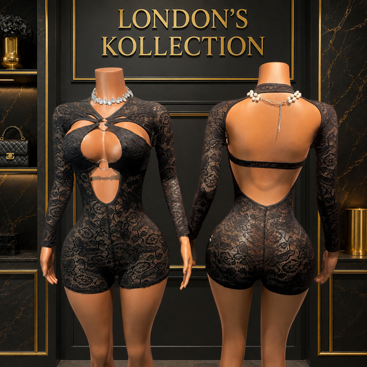 AFTER DARK LACE ROMPER