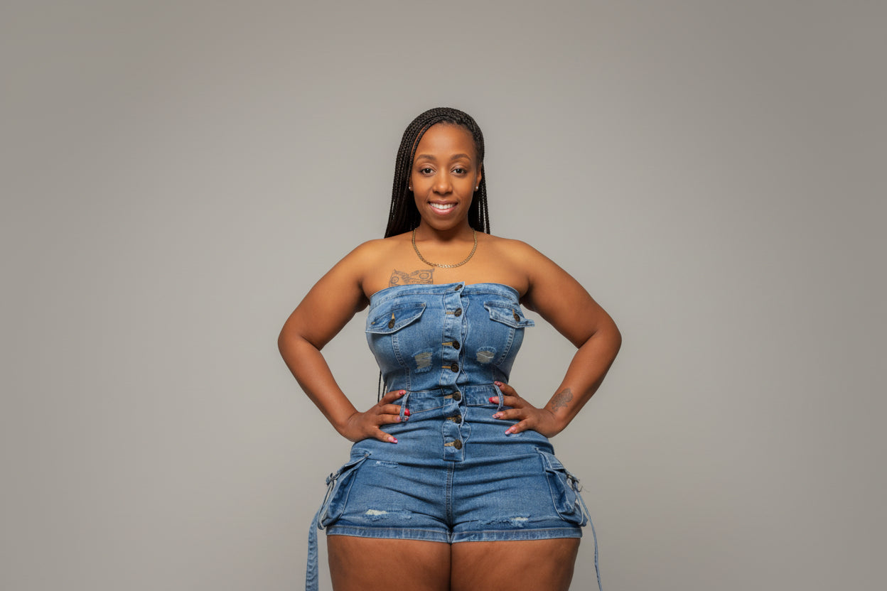 Denim On Me Romper