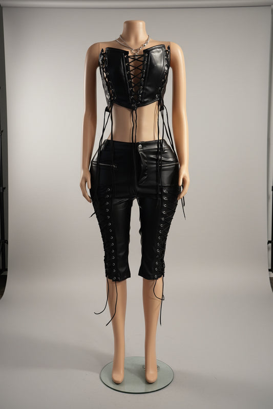Midnight Rebel Capri Set